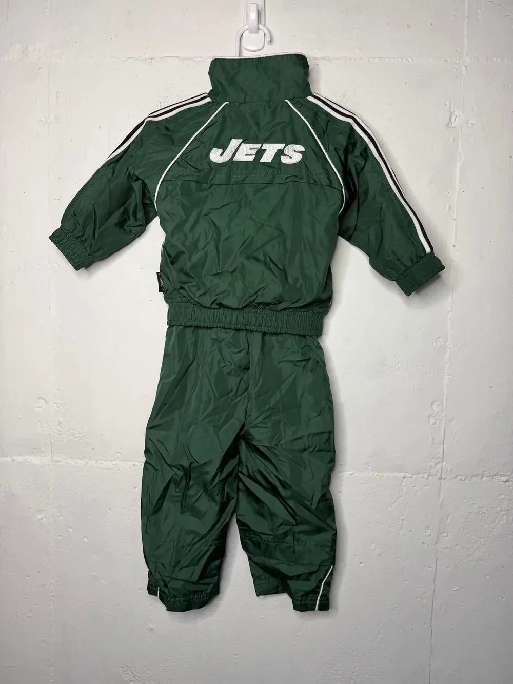 Vintage Reebok 18 Months NFL New York Jets Green Matching Set Windbreaker